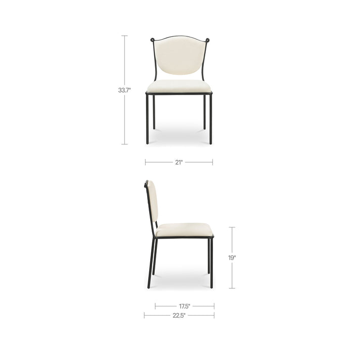 Ferris - Dining Chair - Cream / White