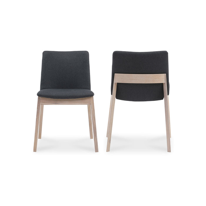 Deco - Oak Dining Chair (Set of 2) - Dark Gray