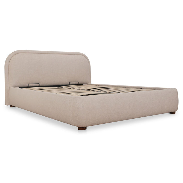 Colin - Queen Storage Bed - Light Brown