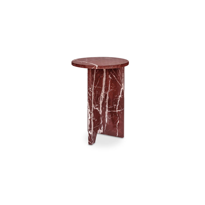 Grace - Accent Table Levante Marble - Red / Rosso