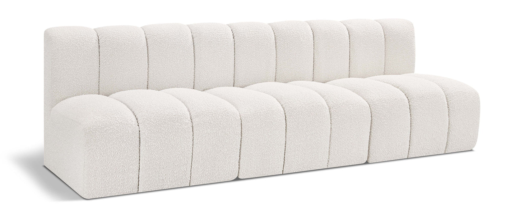Arc - Boucle Fabric 3 Seats Modular Sofa