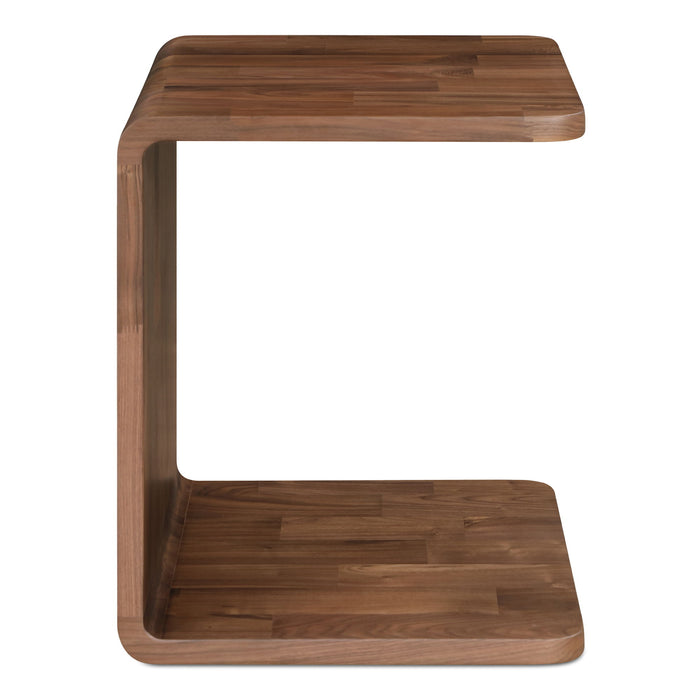 Carrie - Wood Side Table - Dark Brown