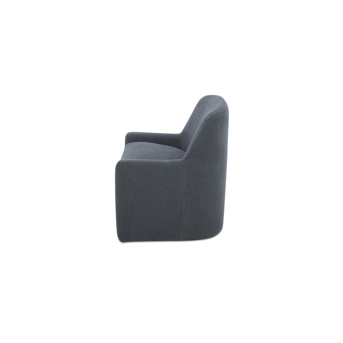 Maisie - Rolling Dining Chair - Slate Blue