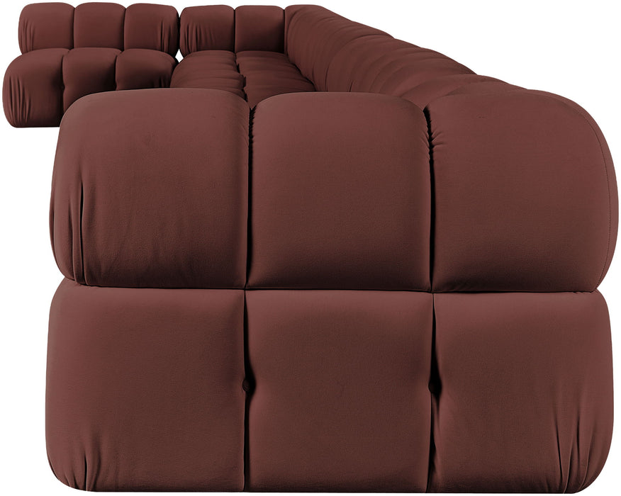 Orin - Velvet Performance Fabric Upholstered 8 Piece L-Shaped Sectional