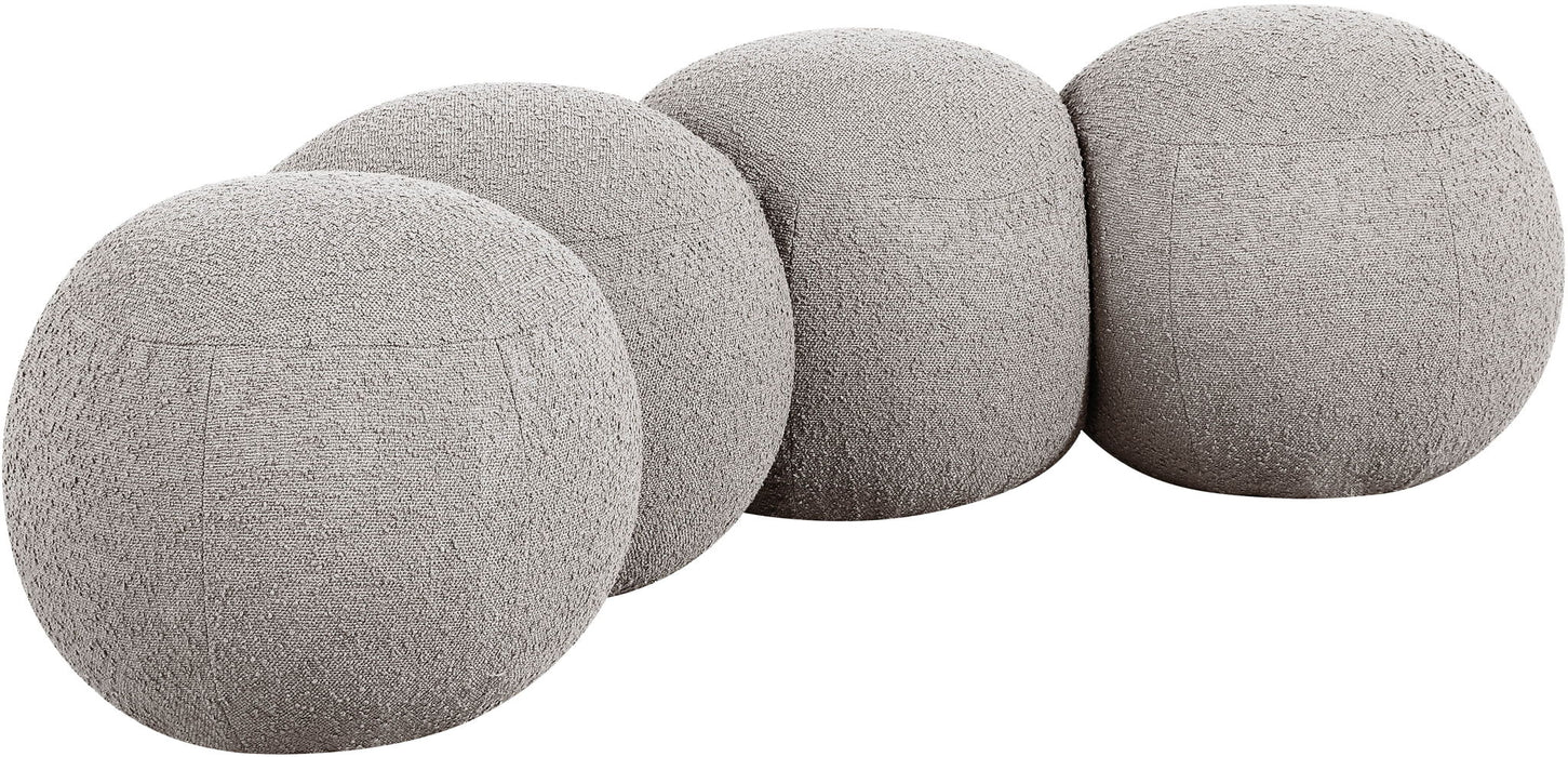 Apollo - Boucle Fabric Bench